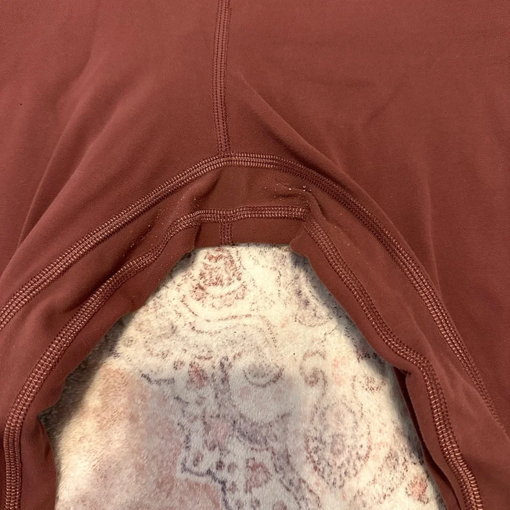 Lululemon Rust Red High-Waisted align Leggings - Picture 4 of 7